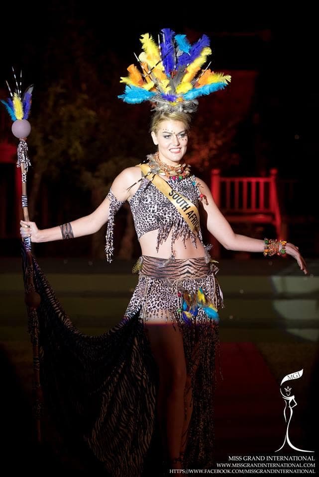 Magdalena Pieterse from South Africa - Finalist Miss Grand International 2015 in National Costume (Photo Credit: MGI Official)