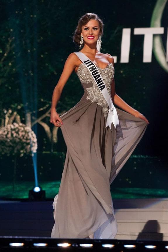 Patricija Belousova Miss Universe Lithuania 2014 Evening Gown