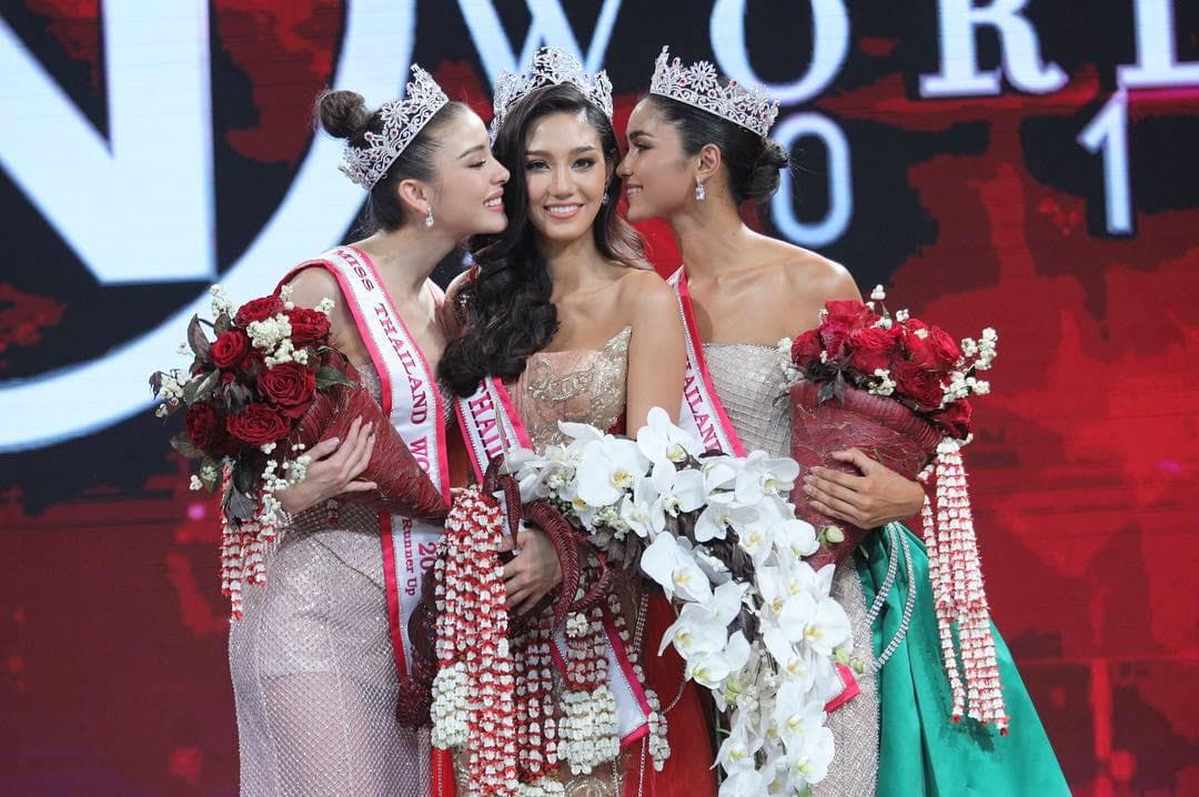 Miss Thailand World 2018 Winners - Nicolene Pichapa Limsnukan, Praewwanit Ruangthong and Helena Busch