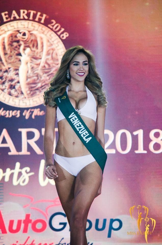 Diana Silva Francisco Miss Earth Venezuela 2018, Finalist Miss Earth 2018 at Resort Wear Competition (Photo Courtesy: Miss Earth Facebook Official)