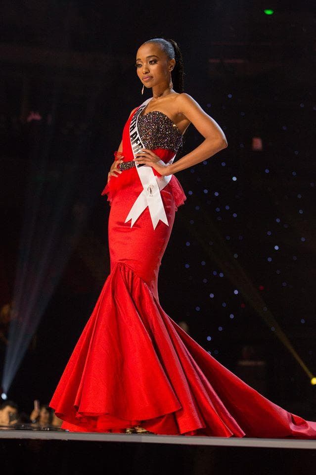 Ntandoyenkosi Kunene Contestant from South Africa in Evening Gown for Miss Universe 2016 (Photo Credits: Facebook Official)