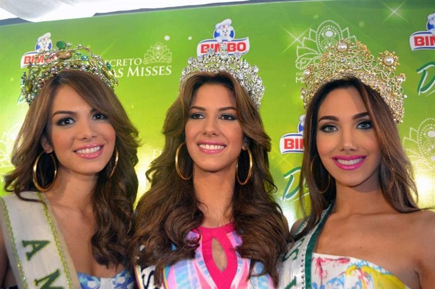 Miss Venezuela 2014 Winners Mariana Jimenez, Edymar Martinez and Maira Alexandra Rodríguez