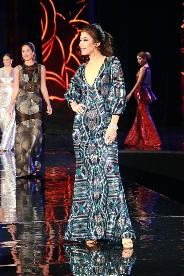Asmi Shrestha Contestant from Nepal for Miss World 2016 in Evening Gown (Photo Credits: Facebook Official)