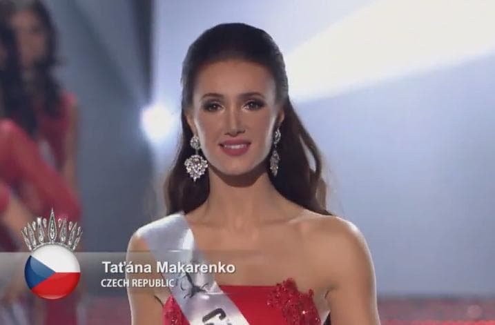 Tatana Makarenko from Czech Republic in evening gown for Miss Supranational 2015