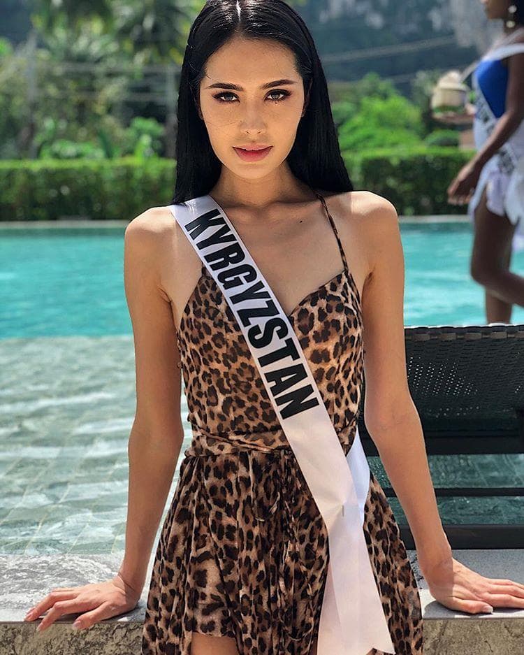 Begimay Karybekova (Бегимай Карыбекова) Miss Universe Kyrgyzstan 2018, Miss Universe 2018 Contestant (Photo Courtesy: Miss Universe/Candidate FaceBook/ Instagram)