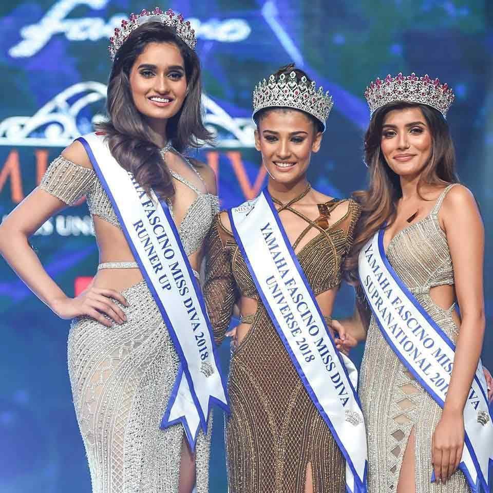 Miss Diva 2018 winners with runner-up (Photo Credits: Miss Diva Official Facebook)
