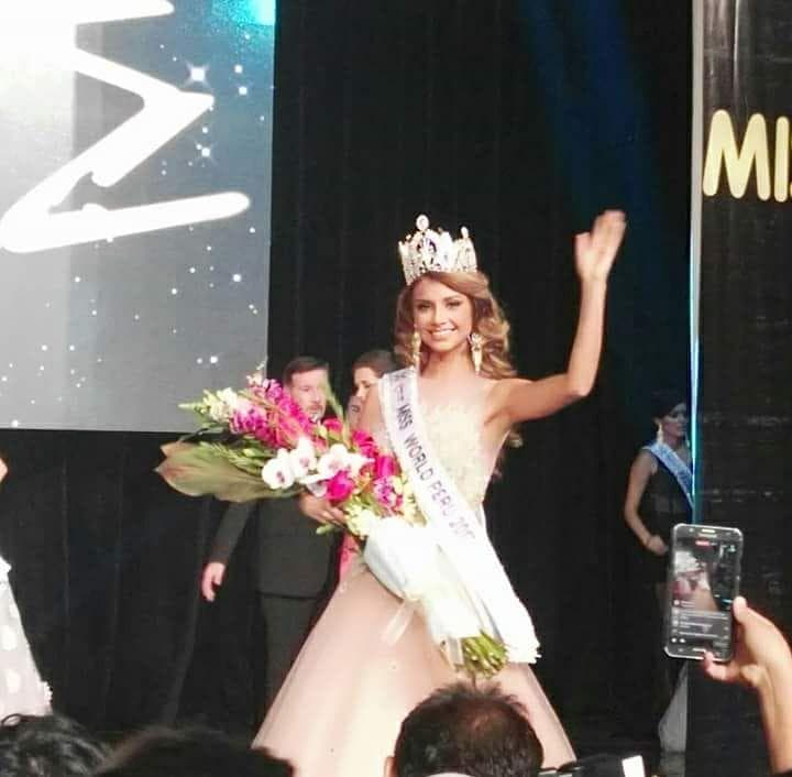 Cynthia Pamela Sánchez Silva Crowned Miss World Peru 2017 (Photo Credit: Facebook Official)