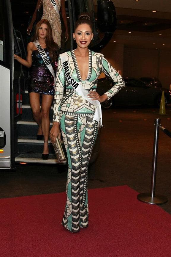 Sabrina Beneet Miss Universe Malaysia 2014 at Blackjack Tournament