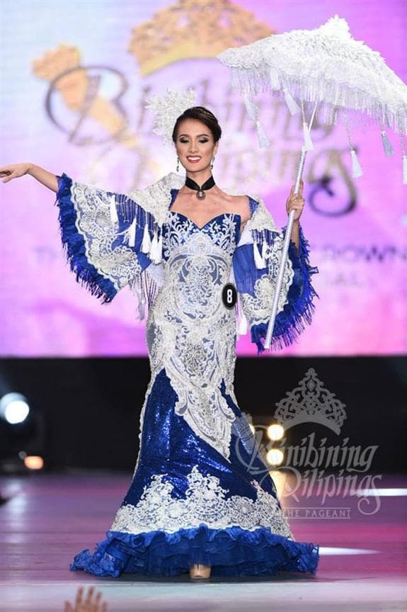 Kimverlyn Suiza Binibini 8 in National Costume during Fashion Show ( Photo credits - Binibining Official)