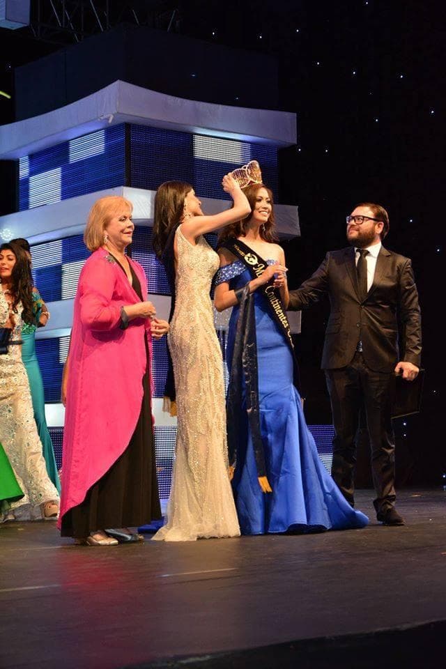Nathalia Lago - Miss United Continents 2015 crowning her successor Jeslyn David Santos as Miss United Continents 2016