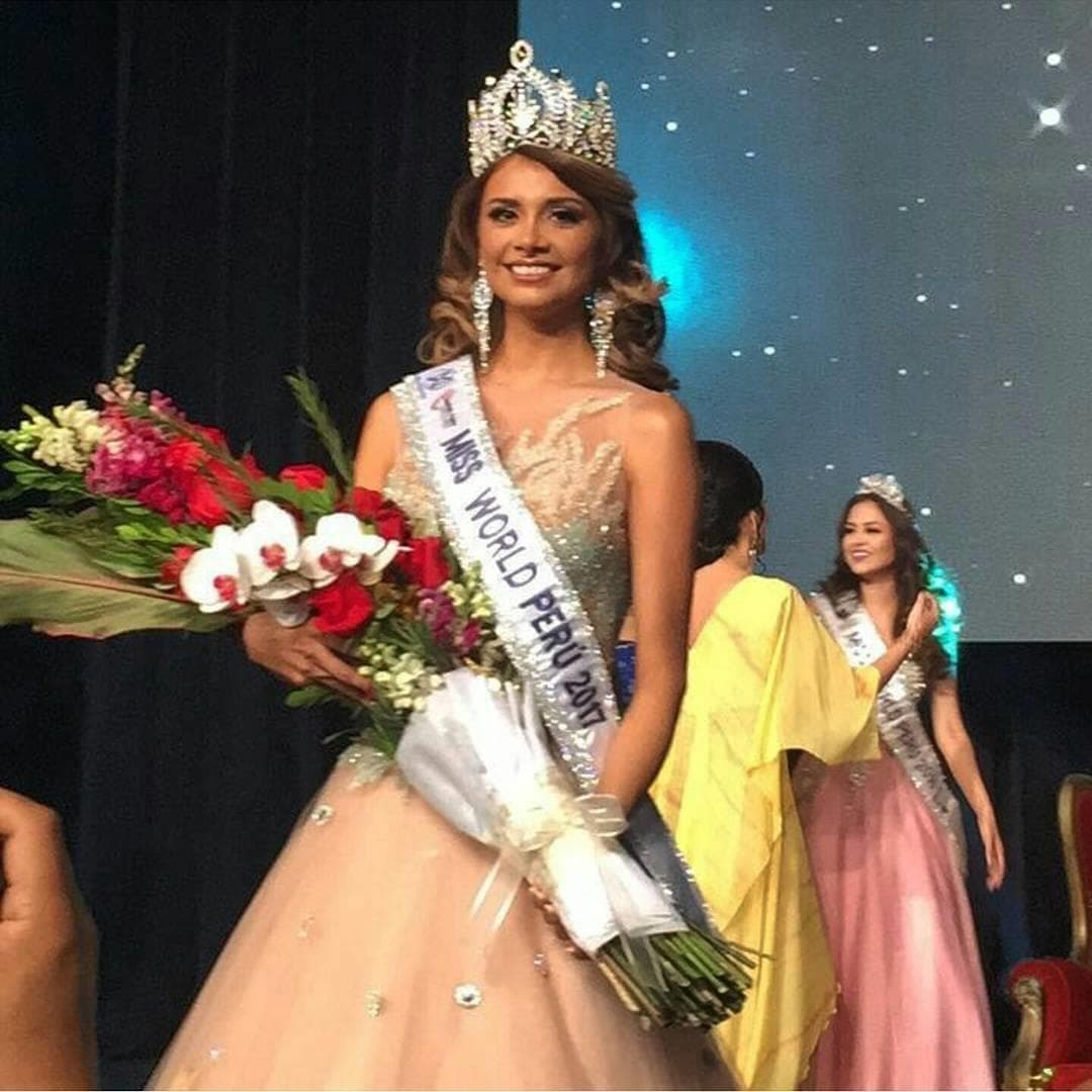 Cynthia Pamela Sánchez Silva Crowned Miss World Peru 2017 (Photo Credit: Facebook Official)