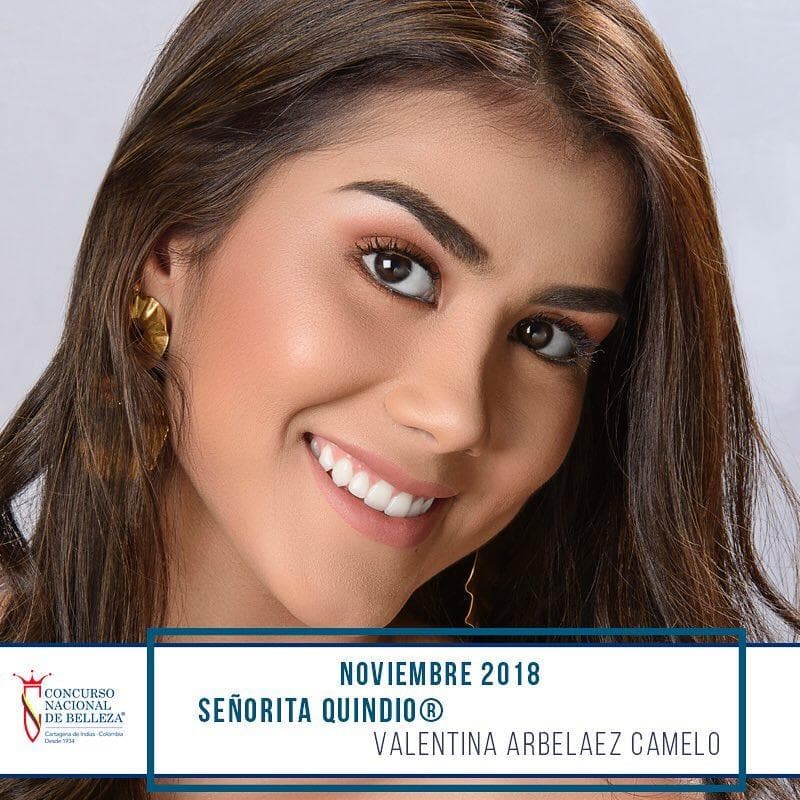 Valentina Arbeláez Camelo from Quindío, Finalist Miss Colombia 2019/ Señorita Colombia 2019 (Photo Source: Concurso Nacional de Belleza Colombia Official)