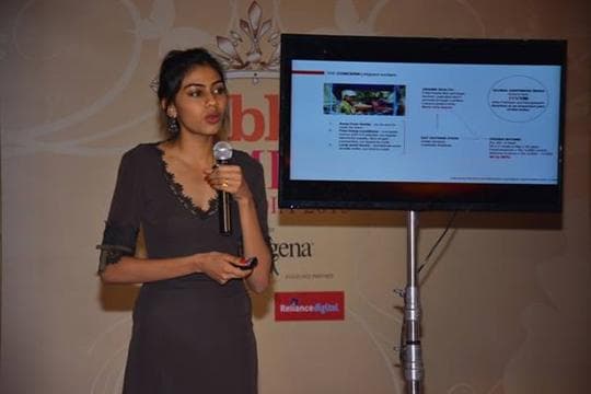 Apeksha Porwal finalist Miss India 2015 during Beauty With A Purpose Round (Photo Credits - Femina Miss India Official)