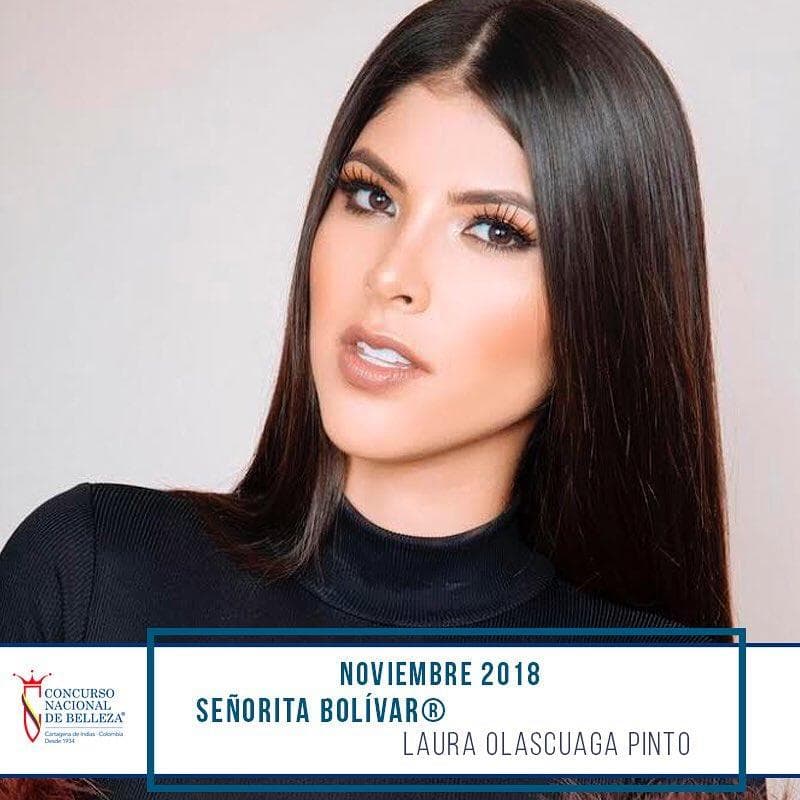 Laura Victoria Olascuaga Pinto from Bolívar, Finalist Miss Colombia 2019/ Señorita Colombia 2019 (Photo Source: Concurso Nacional de Belleza Colombia Official)