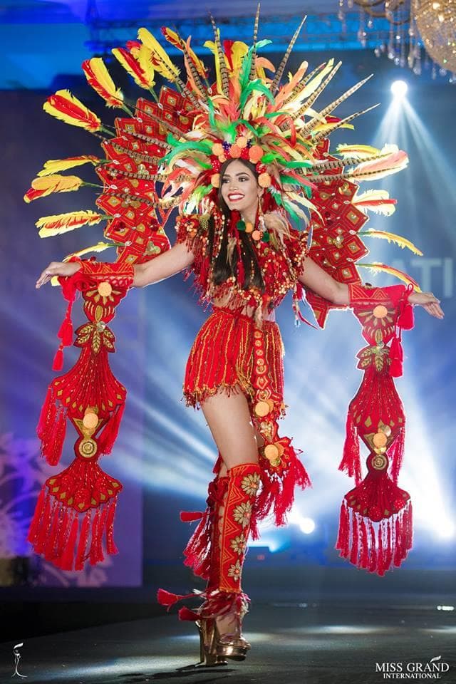 Biliannis Guillermina Álvarez Chirinos Miss Grand Venezuela 2018, Finalist Miss Grand International 2018 at National Costume Competition (Photo Courtesy: MGI Official)