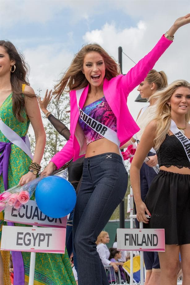 Alejandra Argudo from Ecuador at Parade of Nations
