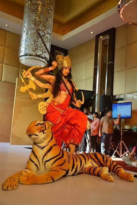 Tanya Hope for Femina Miss India 2015 during National Costume (Photo credits - Femina Miss India official)