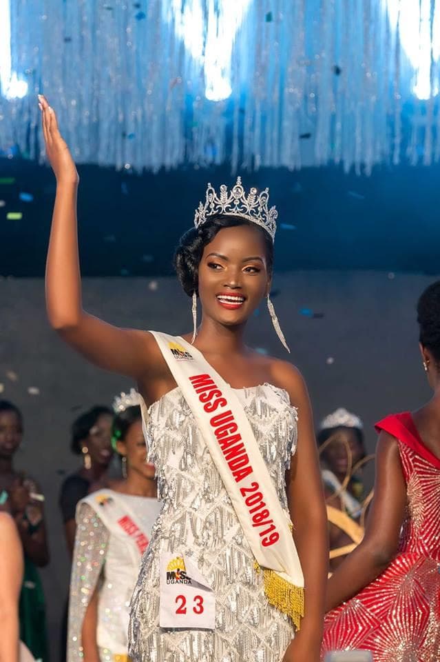 Quiin Abenakyo crowned Miss World Uganda 2018 (Photo Credits:Miss Uganda World Facebook Official)
