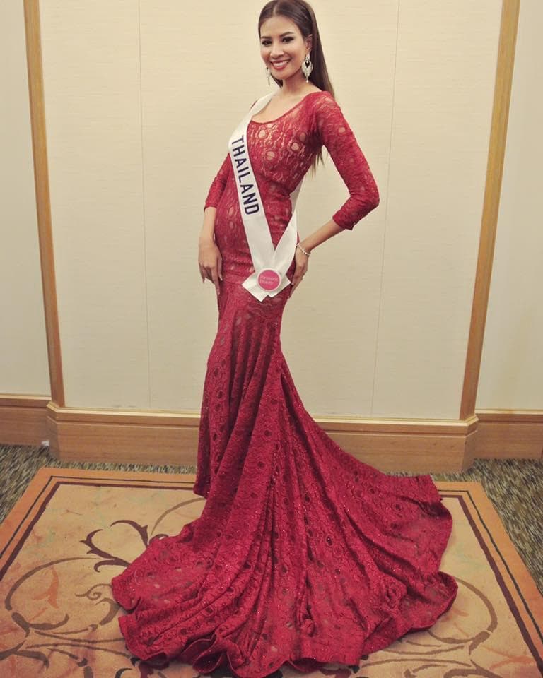 Sasi Sintawee Contestant from Thailand in Long Gown for Miss International 2015