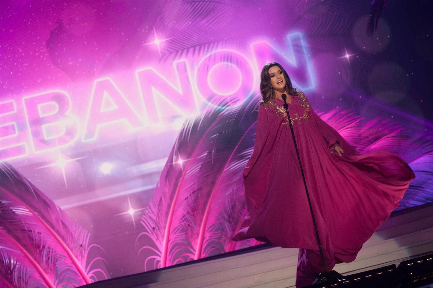 Saly Greige Miss Universe Lebanon 2014 National Costume