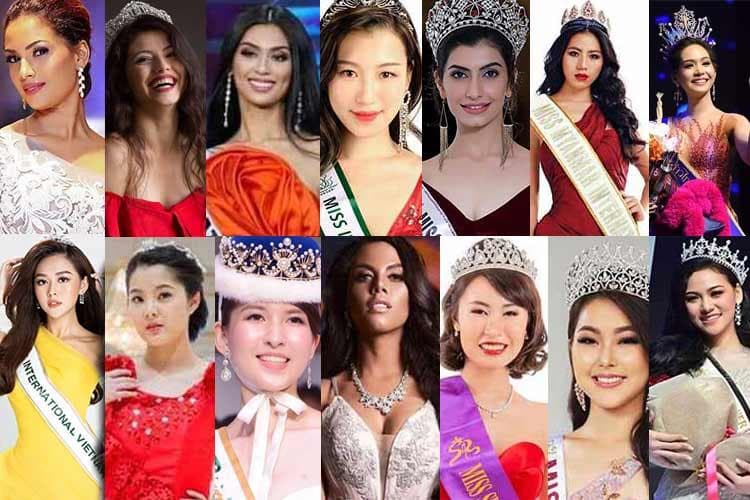 Miss International 2019 Delegates from Asia