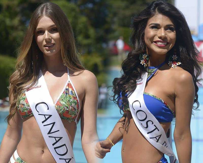 Las candidatas de Reinado Internacional del Café 2018 destacan brillante en los trajes de baño!
