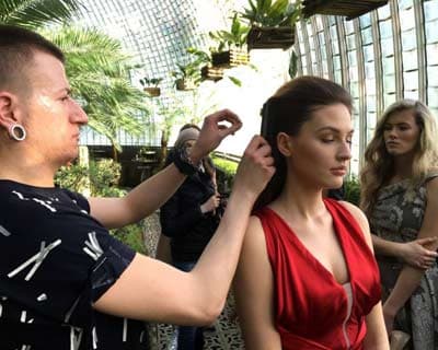 Miss Slovensko 2016 contestants ready to roll at the Chateau Foldvary fashion show