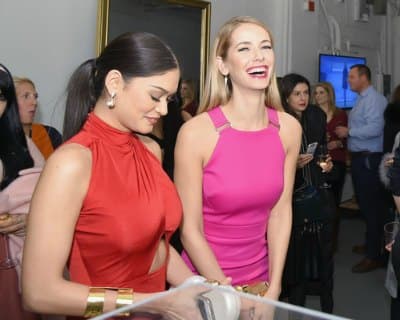 Pia Wurtzbach and Olivia Jordan attend the Gemfields Event