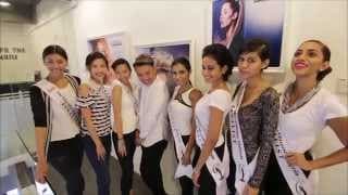 Miss Universe Malaysia 2015 Contestants during Tutorial to Hairstyling by Shawn Cutler
